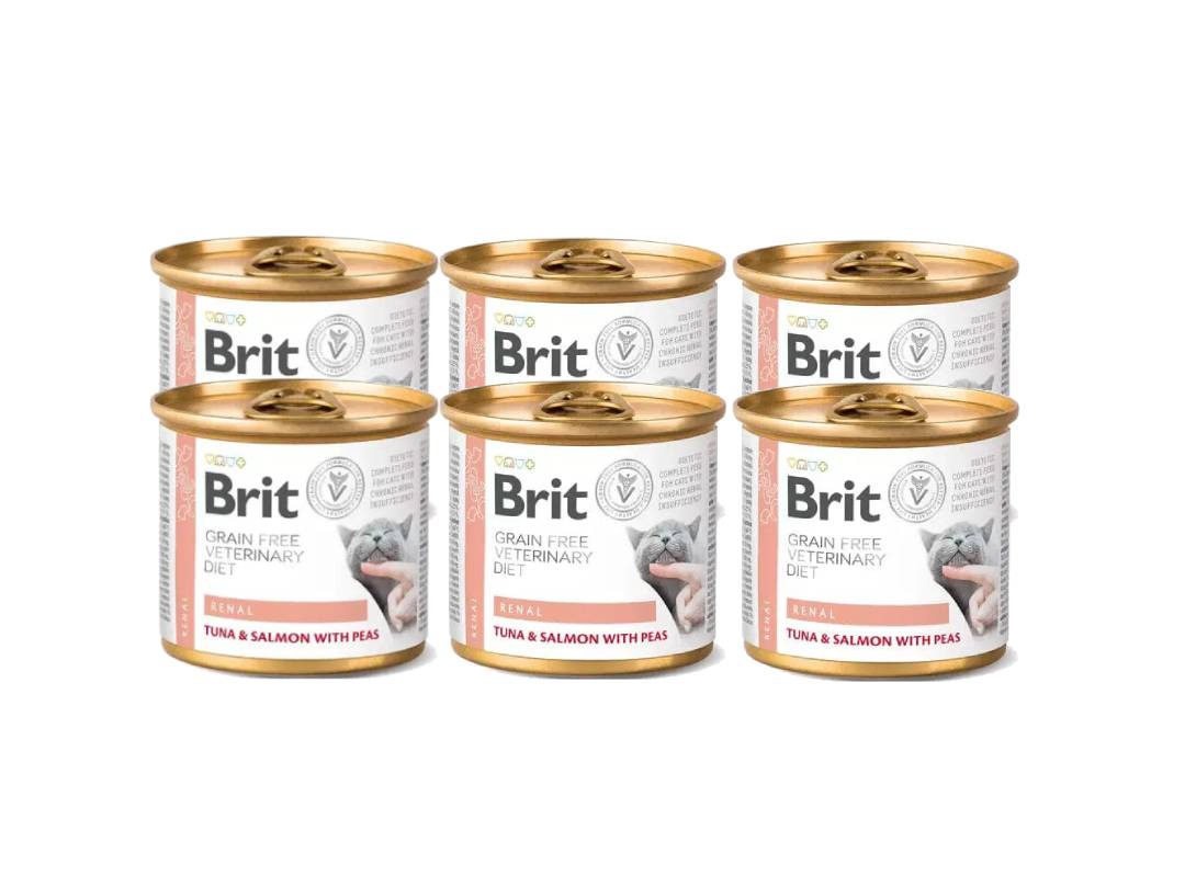 Brit GF Veterinary Diet Cat Cans Renal 6x200 g