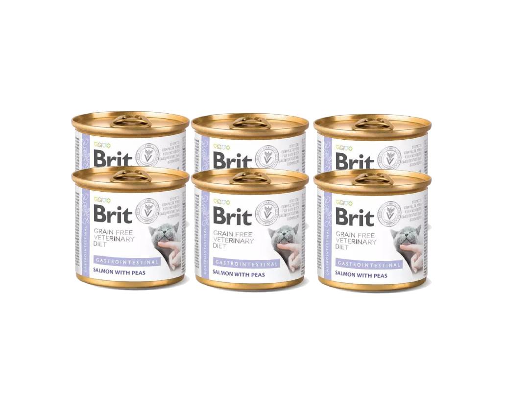 Brit GF Veterinary Diet Cat Cans Gastrointestinal 6x 200 g