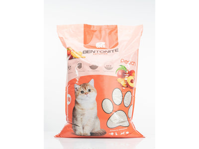 Pets Bentonite Cat Litter with Peach Scent  20kg