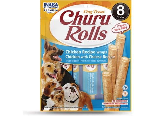 Churu Rolls for Dog Chicken Recipe Wraps Chicken with Cheese Recipe Front