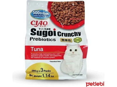 CIAO Sugoi Crunchy Tuna Flavor Plus Prebiotics 1.14kg (380gx3)