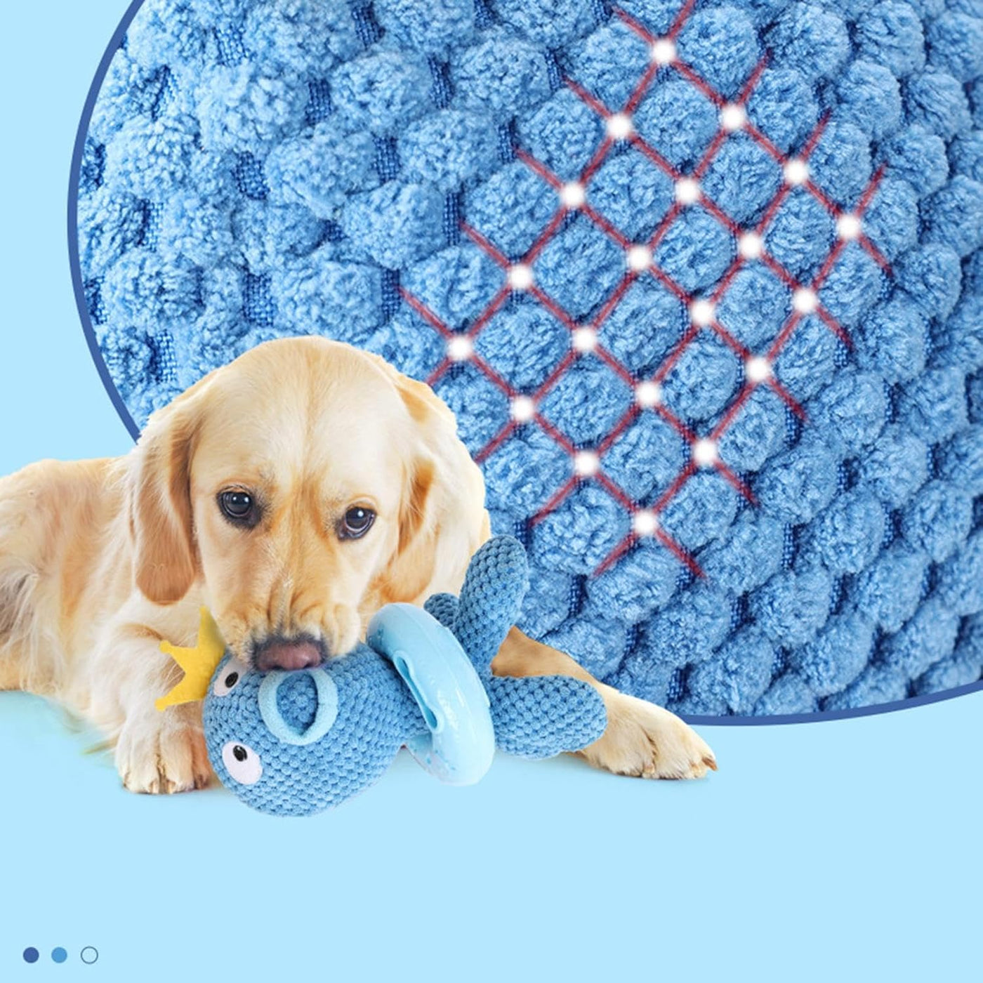 Octopus Dog Toy Blue 24×16×11cm 251G