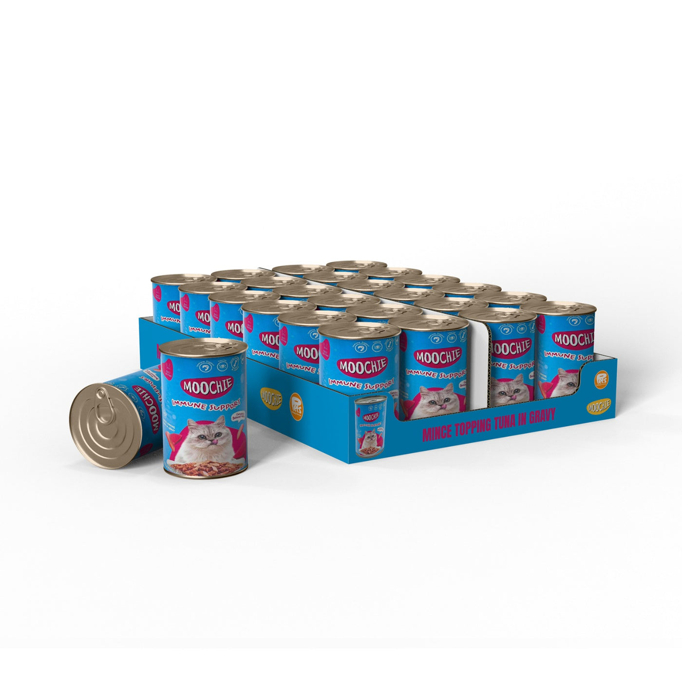MOOCHIE MINCE TOPPING TUNA IN GRAVY 24x400g CAN