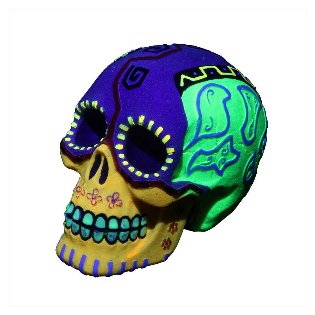 dia de los muertos skull 3 16,7x11,7x13CM Multicolour