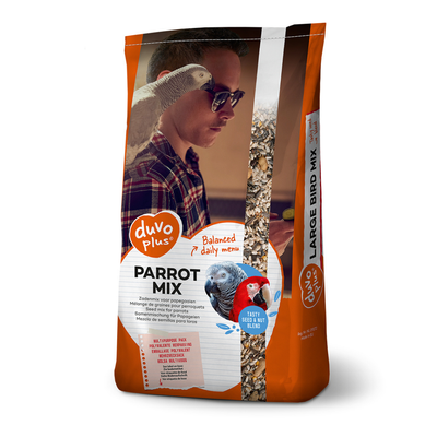 Duvoplus Parrot Mix – Premium Seed &amp; Nut Blend for All Parrot Species, Nutrient-Rich &amp; Natural