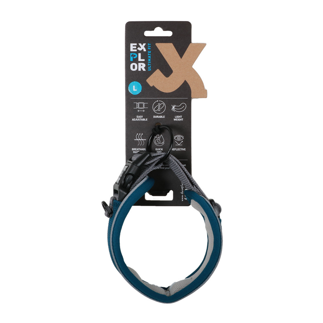 Ultimate Fit Control Collar Classic – L (Petrol Blue) Neck: 45-51cm | Width: 4cm