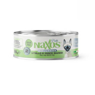Naxos CAT Adult Sterilight PATE` VEAL & WHITE FISH Gr 12x85