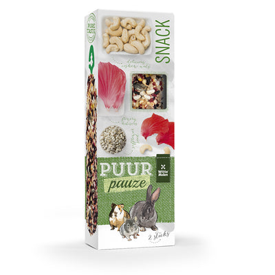PUUR Pauze Sticks hibiscus & cashews 2st - 110g