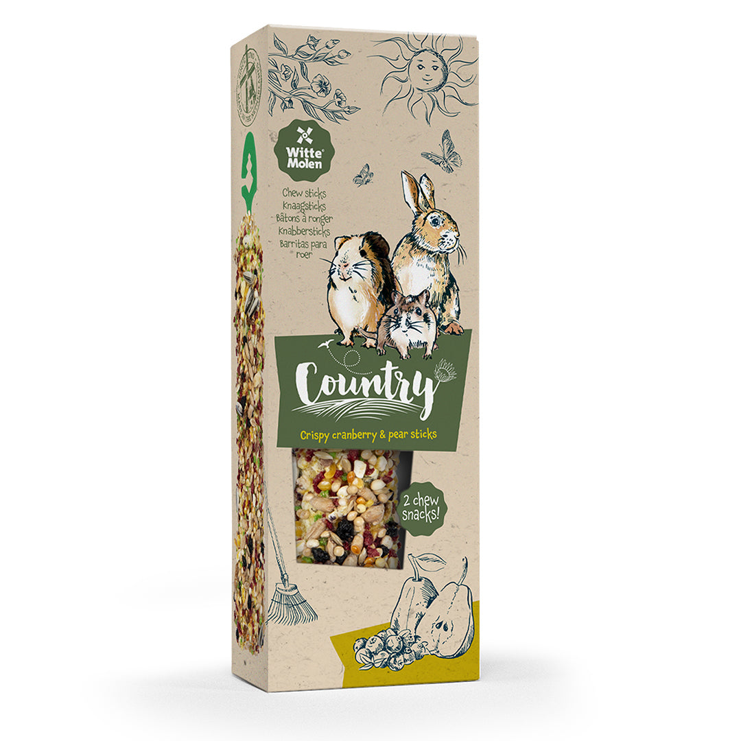 Country Chew sticks cranberry & pear 2st - 110g