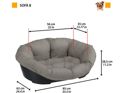 Sofa` 8 Tortora