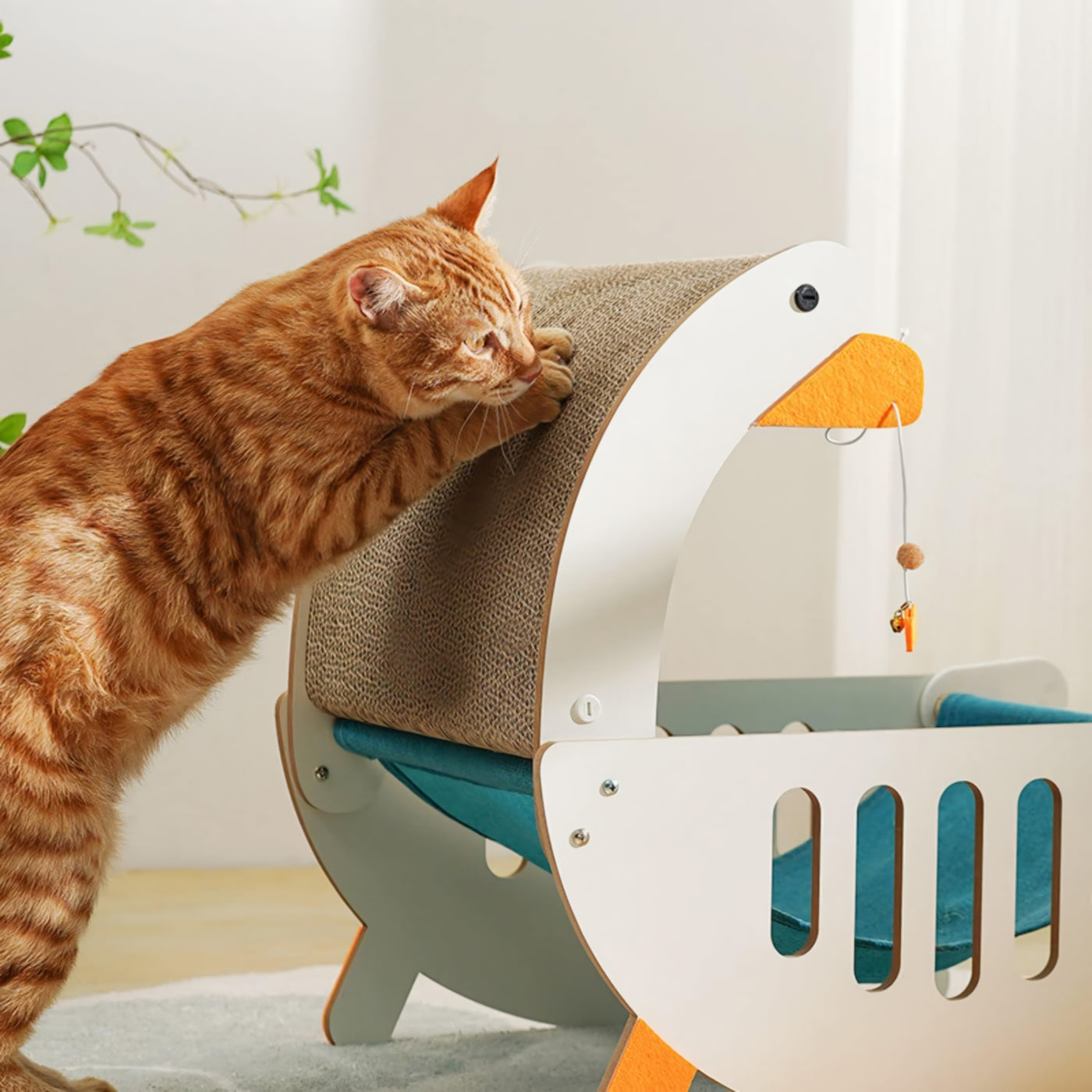Cat hammock scratcher white 50.6*38.2*49.5cm
