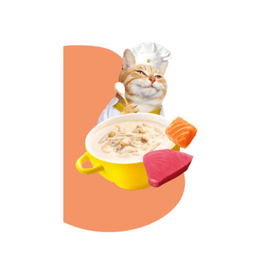 Moochie Broth Tuna & Salmon  40G  Pouch