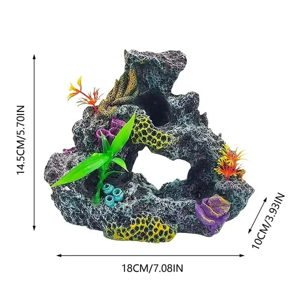 Fish Tank Landscaping Reef 18×10×14.5cm