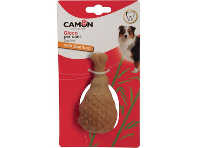 Dog toy with bamboo, chicken leg, 11cm