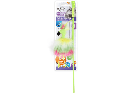 AFP (All For Paws) Furry Ball - Fluffy Bird Wand