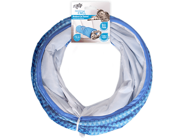 AFP (All for Paws) Modern Cat Tunnel - Blue