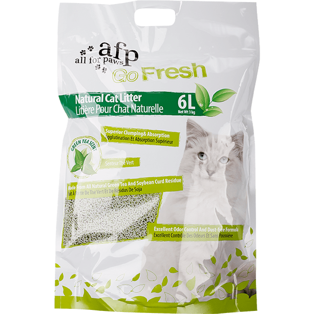 AFP (All for Paws) Natural Cat Litter 2.7Kg/6L - Green Tea Scent