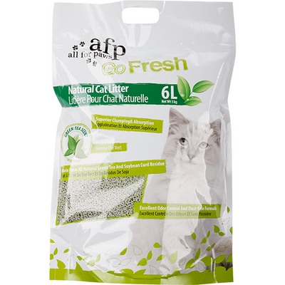 AFP (All for Paws) Natural Cat Litter 2.7Kg/6L - Green Tea Scent
