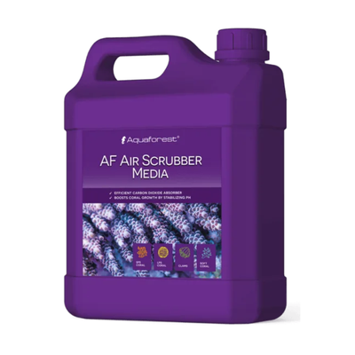 Purple container of Aquaforest AF Air Scrubber Media on a white background