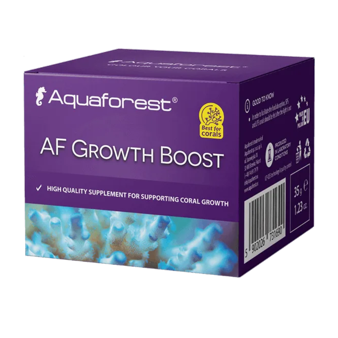 Aquaforest AF Growth Boost supplement packaging on a white background