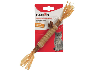 Cat Toy - Matatabi - Stick With Jute And Straw Rope (2 Models), Approx. 22Cm