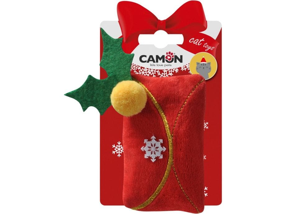 Cat toy- Red Envelope + Christmas Stocking, polyester, approx. 10cm