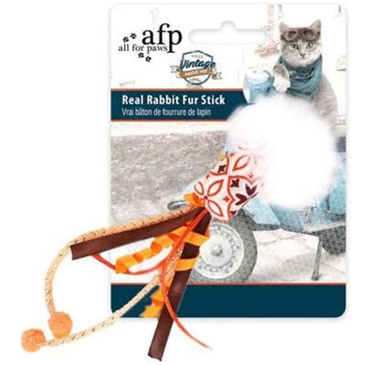 All For Paws (AFP) Vintage - Real Rabbit Fur Stick