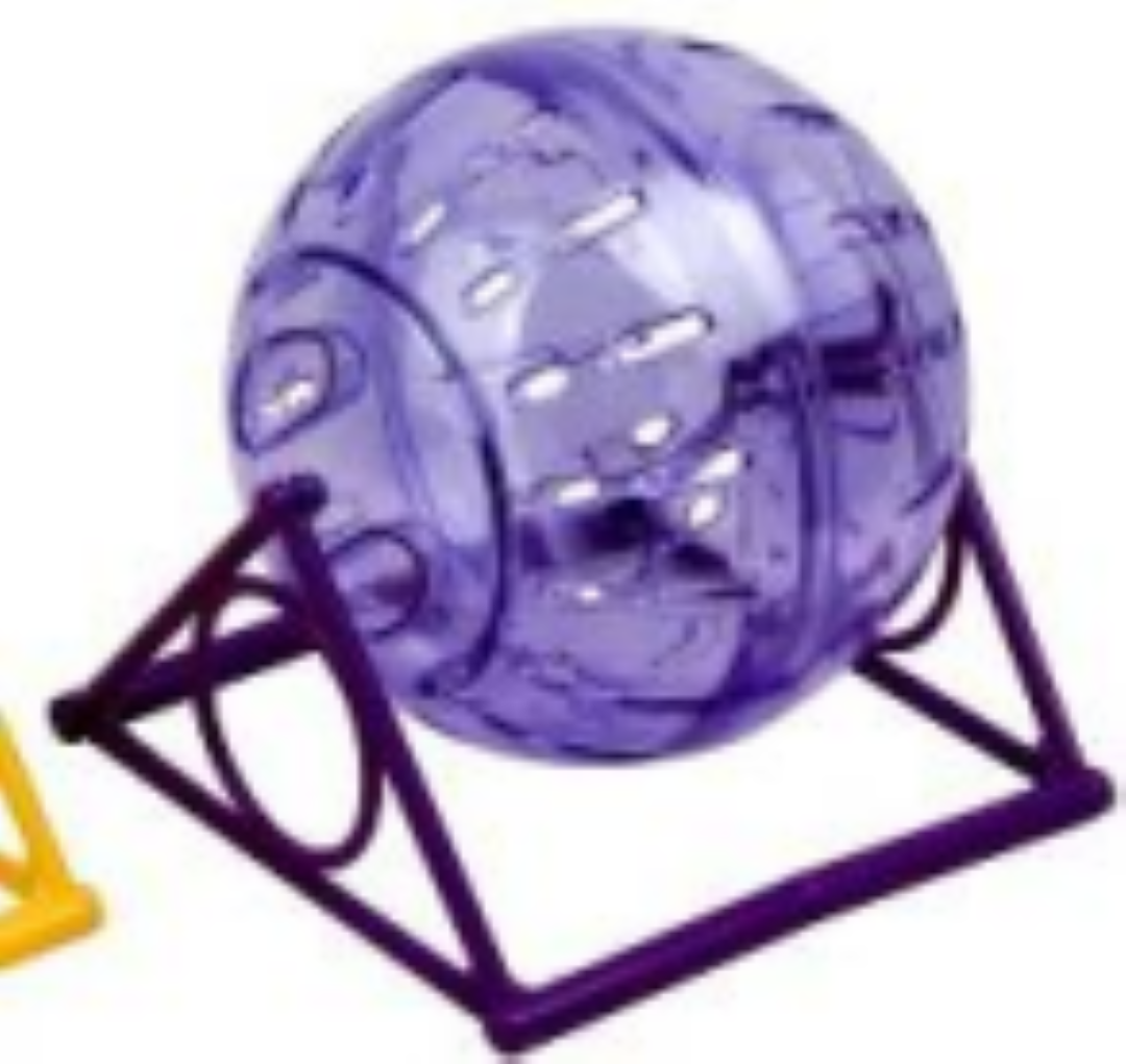 Hamster Ball in bracket blue 13.8 cm