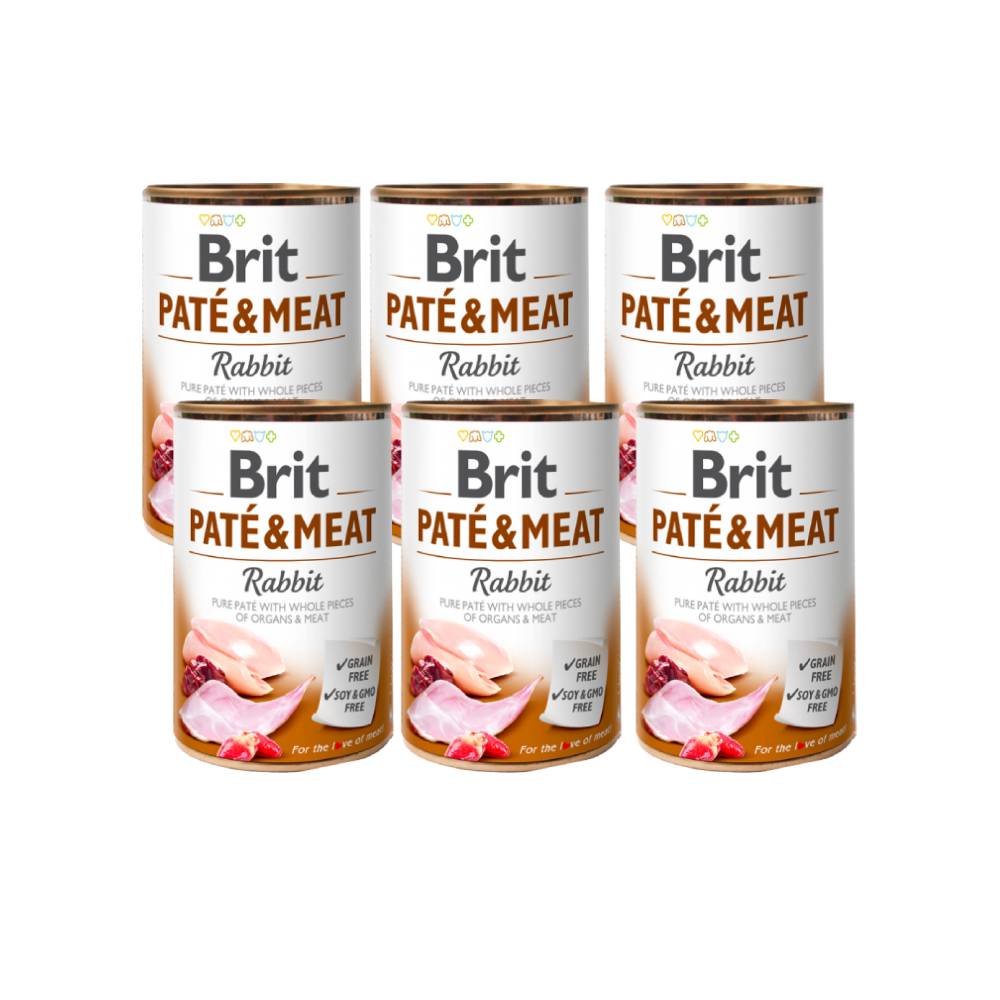 Brit Pate & Meat Rabbit 6x400 g