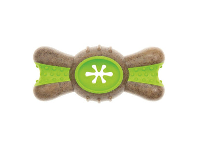 Bow Tie Nylon and Wood-Scented TPR Dog Treat Toy – 13 x 6 x 4 cm