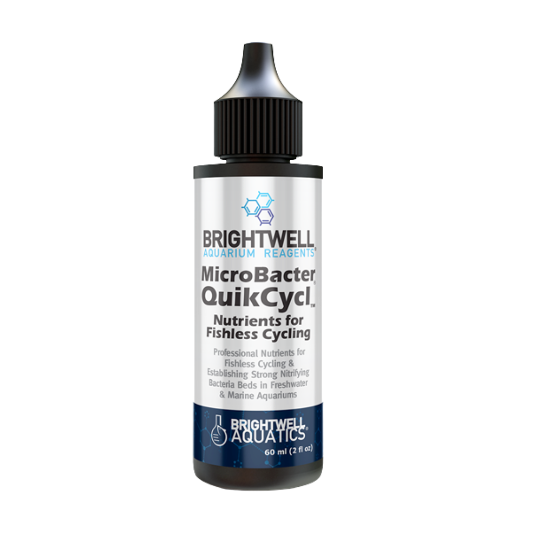Brightwell MicroBacter QuikCycl – 60 ml – Professional Nutrient Source for Fishless Aquarium Cycling