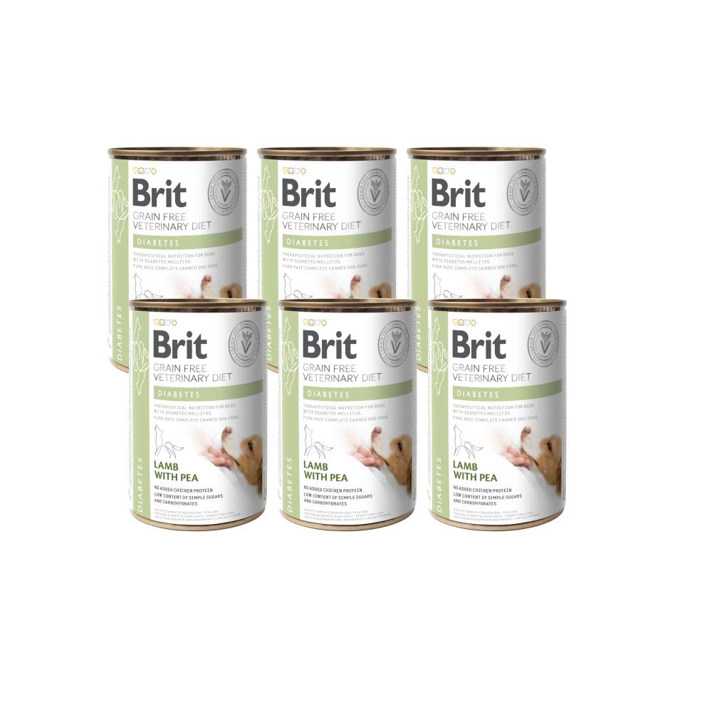 Brit Grain-Free VD Dog Can Diabetes 6x400 g