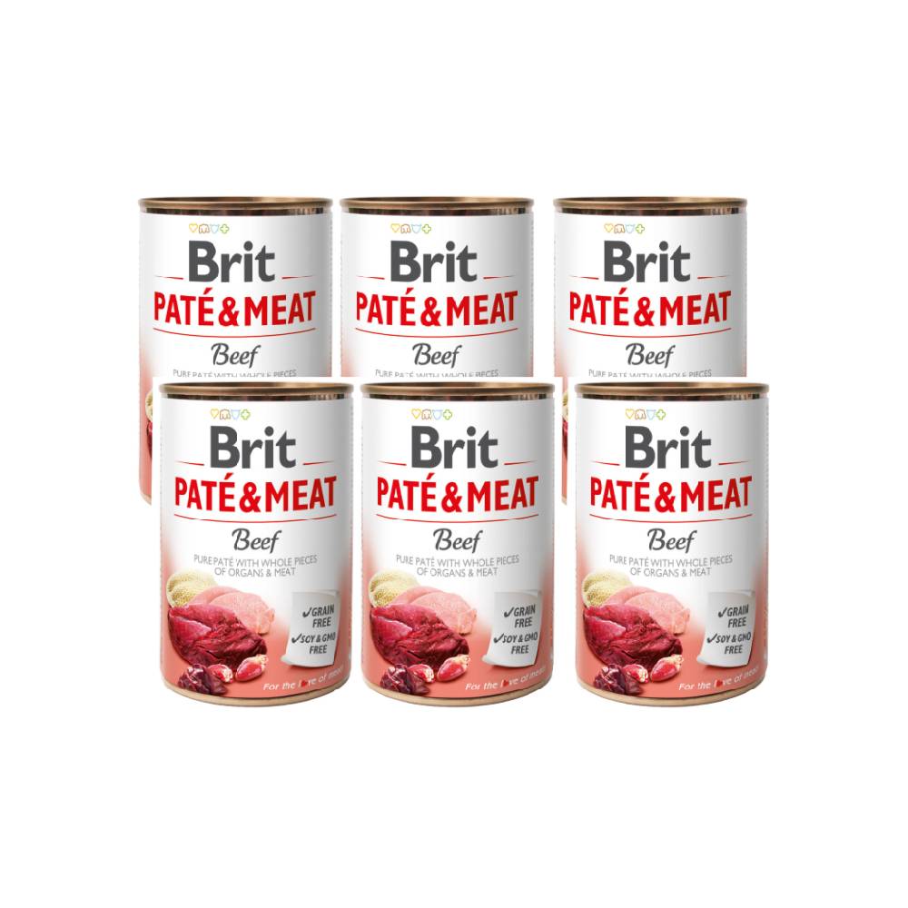 Brit Pate & Meat Beef 6x400 g