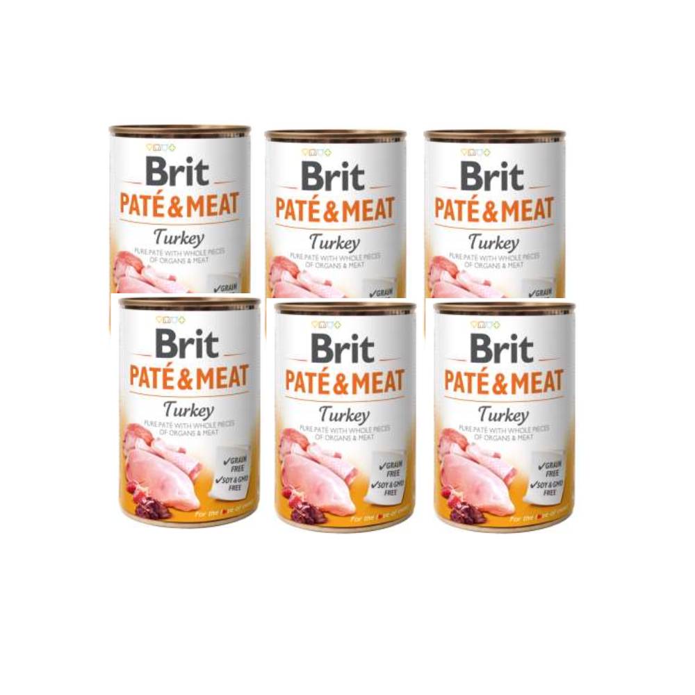 Brit Pate & Meat Turkey 6x400 g