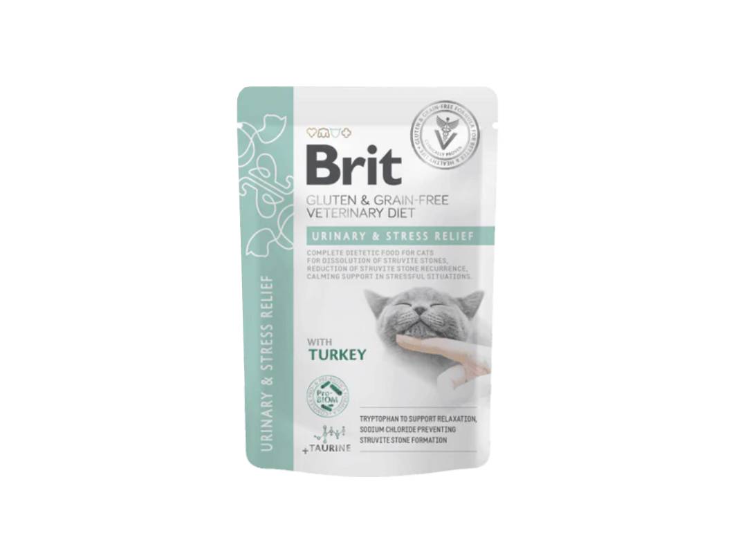 Brit Grain & Gluten Free VD Cat Pouch fillets in Gravy Urinary & Stress Relief 85 g