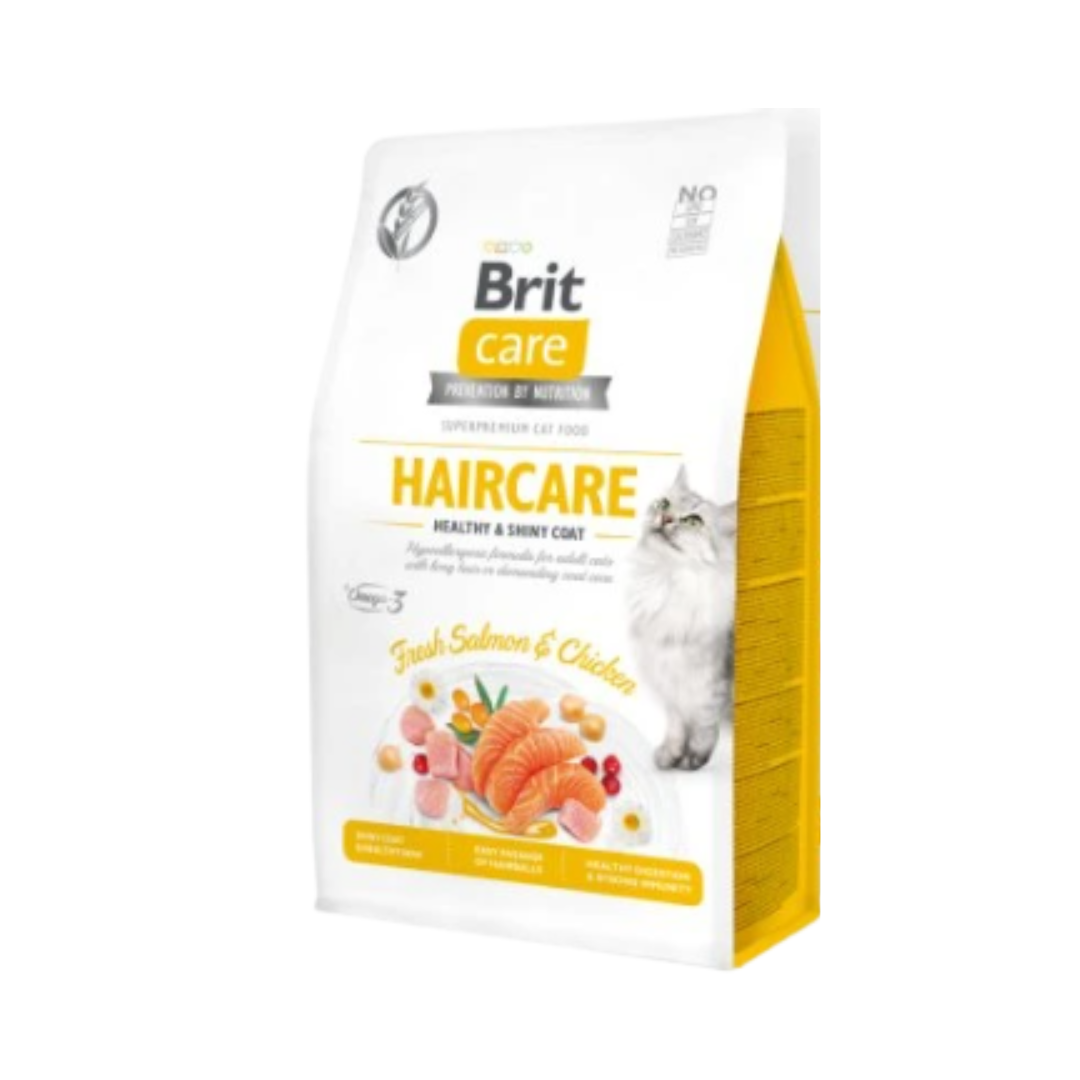 Brit Care Cat Grain-Free Haircare Healthy & Shiny Coat, 0.4 kg