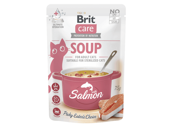 Brit Care Cat Soup with Salmon 75 g