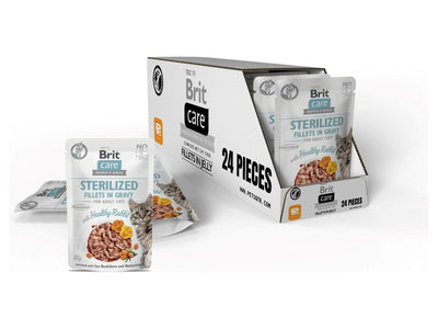 Brit Care Cat Sterilized Fillets in Gravy with Healthy Rabbit