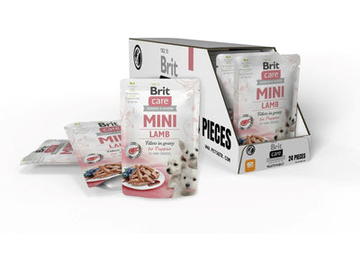 Brit Care Mini Puppy Lamb fillets in Gravy 24x85g