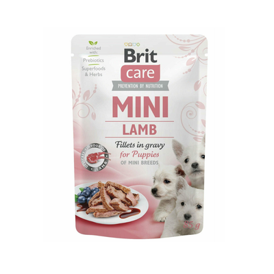 Brit Care Mini Puppy Lamb fillets in gravy 85g