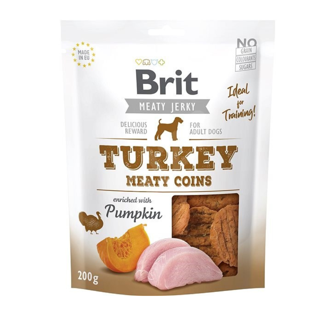 Brit Jerky-Turkey Meaty Coins 200 g