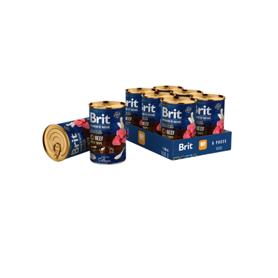 Brit Premium by Nature Beef with Tripes 6x400g