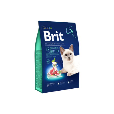 Brit Premium by Nature sensitive stomach cat food​ Lamb 1.5 kg front pack image