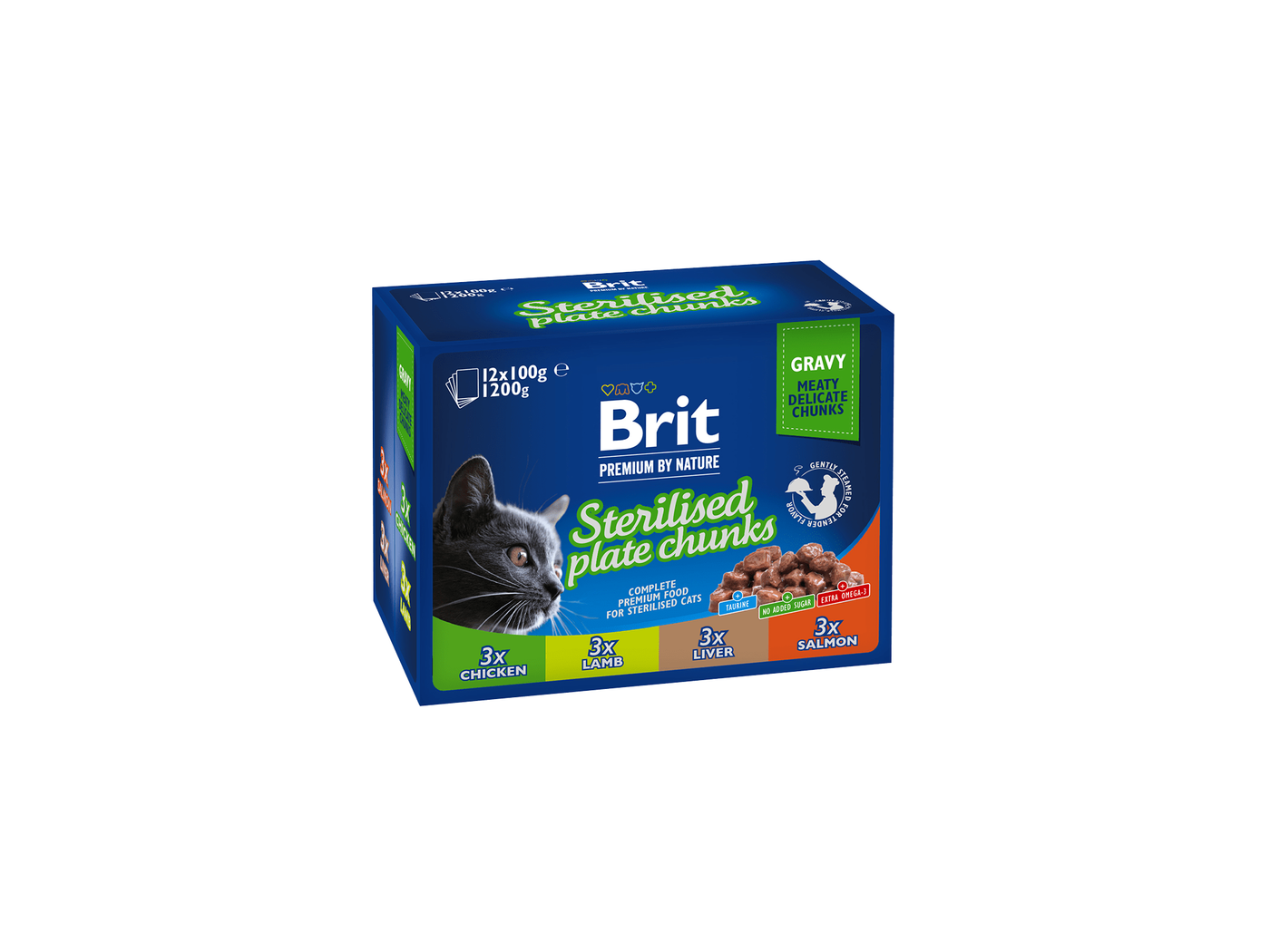 Brit premium cat Pouch Sterilised Plate 