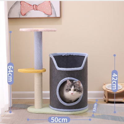 Flower Top Cat Tree With Condo