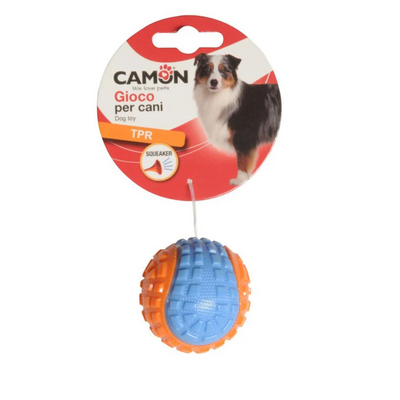 Camon Palla Baseball Bicolor TPR baseball with squeaker 10.6 cm