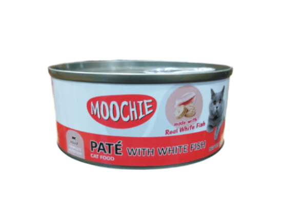 Can of Moochie Loaf with White Fish, 156g