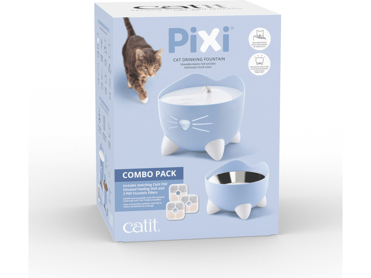 Cat PIXI fountain, combo kit, blue