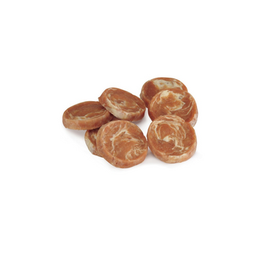 Chew coins with chicken, cod and rawhide (100g)