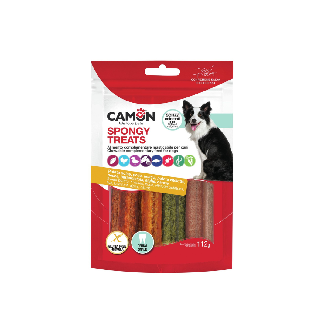 DENTAL SPONGY STICKS MIX - (4 flavours; 112g bag)
